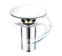 Lift-and-Seal Bouchon de vidange en acier inoxydable anti-obstruction | Acier inoxydable, résistant à la rouille, durable, finition argentée élégante, pas de corrosion
