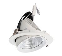 LIFUD Spot LED encastrable 40 W CCT Tonalité lumine variable Pilote circulaire réglable 40 000 H Microprismatique HOCOBCOR40WLI-CCT