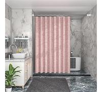 Lifup Rideau de Douche Tissu Lavable Anti Moisissure, Rideaux Baignoire Lavable en Machine, Rideaux de Douche Imperméable Rose 100x200cm