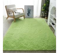 Lifup Tapis Rectangle à Poils Longs Doux et Moelleux, Tapis Décoratif Antidérapant pour Salon Chambre Fruit Vert 60 x 120 cm