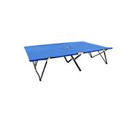 vidaXL Chaise longue double pliable bleu acier
