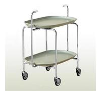 LigedamaiEU Table d'appoint roulante Mobile à 2 Niveaux, Chariot de Rangement Utilitaire, Petites Tables d'accent d'extrémité de café for Salon, légères(Green)