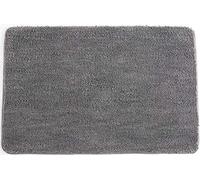 LiGG Tapis de Bain Confortable Microfibre Antidérapant Absorbant Lavable en Machine pour Salle de Bain, Gris, 50 x 90 cm