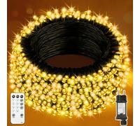 Lighprenix Guirlande Lumineuse Sapin de Noel - 20m 200 LED Guirlande Lumineuse Exterieure, avec 8 Modes/Minuterie/Télécommande/étanche IP44, pour Intérieur/Chambre/Fête/Maison Decoration(Blanc Chaud