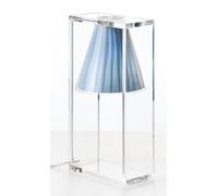Light-Air lampe de table recouverte de tissu AZ Verre transparent / bleu Kartell - 8058967186420