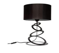 Light-Home Abajour Lampe de Chevet Chambre - Moderne Lampe De Table pour Chambre et Salon Élégante Lampe à Poser E27-45x30 cm - Noir et Noir
