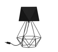 Light-Home Abajour Lampe de Chevet Chambre - Moderne Lampe De Table pour Chambre et Salon Élégante Lampe à Poser E27 - Noir