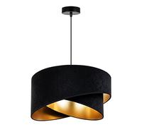 Light-Home Abat Jour Suspension Luminaire Lustre Industriel Milan - Moderne Abat Jour Plafond pour Chambre Salon et Cuisine - en Metal - Noir