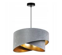 Light-Home Abat Jour Suspension Luminaire Lustre Industriel Milan - Moderne Abat Jour Plafond pour Chambre Salon et Cuisine - en Metal - Gris