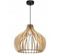 Light-Home Abat Jour Suspension Luminaire Lustre Industriel Timber - Moderne Abat Jour Plafond pour Chambre Salon et Cuisine - en Metal et Bois - À 1 Lumières - Designer