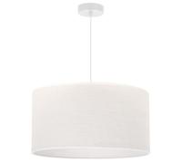 Light Home JUTA - Suspension glamour - Hauteur réglable - Moderne - Pour salle à manger, salon - Ronde - Ampoule E27 - Câble blanc diamètre 45 cm