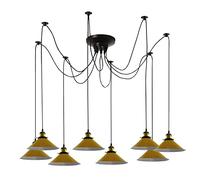 Light-Home Lustre araignee Pendentif Abat Jo ur Suspension Luminaire Lustre 8 Lumières - Moderne Abat Jour Plafond - Matériel - À E27 pour cuisine, chambre, salon, etc