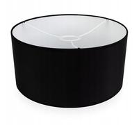 Light-Home Abat-jour Matero - Abat-jour moderne pour lampe de table de plafond - pour chambre à coucher, salon et cuisine - style loft moderne - tissu - pour E27 avec 1 point de lumière noir 40 cm