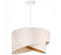 Light-Home Milan Abat Jour Suspension Luminaire Lustre Industriel - Moderne Abat Jour Plafond pour Chambre Salon et Cuisine - en Metal - Crème Monserta - Blanc