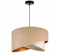 Light-Home Milan Abat Jour Suspension Luminaire Lustre Industriel - Moderne Abat Jour Plafond pour Chambre Salon et Cuisine - en Metal - Beige Monserta II - Noir