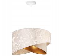 Light-Home Milan Abat Jour Suspension Luminaire Lustre Industriel - Moderne Abat Jour Plafond pour Chambre Salon et Cuisine - en Metal - Motifs Beige Monserta - Blanc