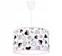 Light-Home - MINNIE - Abat Jour Suspension Luminaire Lustre - E27 - Classique 1-Lumières 35 cm - Blanc et Rose
