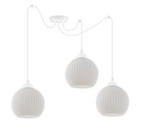 Light-Home - Suspension moderne sans ampoule - Élégante lampe de table à manger - Pour salon, chambre à coucher, salle à manger et cuisine - 3 ampoules - Forme ronde