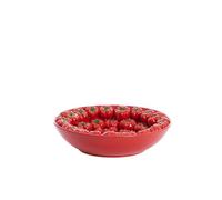 Light & Living Bol Tamina - Rouge - Ø43cm - Rond - Céramique - Plat de service - Bol à fruits - Bol décoratif - Décoration de table