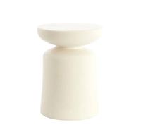 Light & Living Table d'appoint Kotor - Blanc - Ø33.5x45cm | Autour de - Modern - Céramique - Table basse d'appoint pour Salon - Chambre et Canapé