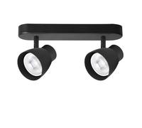 Light Prestige Dravo plafonnier 2x8 W noir LP-9523/2WS BK