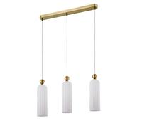 Light prestige Suspension Piega 3 feux - Blanc et or