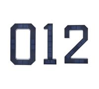 Light Sensor House Sign Modern LED Address Sign Solar House Number Sign Waterproof for Outdoor Modern (0+1+2)