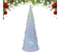 Light Up Christmas Tree Decorations , LED Nightlight 7-Color Changing | Mini Christmas Tree Light for Holiday Party Living Room Desk Bookshelf Mantel Dining Table Bedroom Nightstand