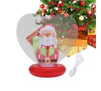 Light Up Heart Inflatable Ornaments - Glowing Christmas Decoration Ball with Figurine Inside, Large Waterproof PVC Design, | Eye Catching Festive Accessory with Radiant Lighting Effect for Yard Pool
