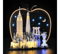 LIGHTAILING Lumière pour Lego 21066 New York City - The Big Apple - Installation facile, câblage caché, décoration d'intérieur et prêt à offrir (modèle non inclus)