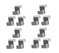 LIGHTAOTAO 25pièces Clips de Fixation Inoxydable pour Vitrage de Serre Pinces Z Réutilisables pour Réparations Fenêtres et Panneaux Anti-tempête Clips de Verre pour Serre Jardin Installation