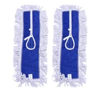 LIGHTAOTAO 2pcs Serpillères en Coton à Absorption d'eau pour Balai à Franges Réutilisables, Accessoires de Remplacement pour Nettoyage Mur et Plafond