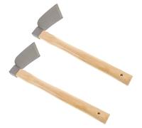 LIGHTAOTAO 2pièces Binette de Jardin avec Poignée Bois Outil Manuel Multifonction pour Désherbage Plantation et Travail du Sol Robuste et Ergonomique pour Jardinage Extérieur