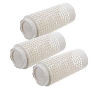 LIGHTAOTAO 3 Pièces Bac à Compost Terre Mini pour Jardin Extérieur Beige | Plastique, Trous D’aération 360°, Couvercle Amovible, pour Plates-bandes