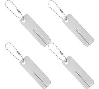 LIGHTAOTAO 4 Pièces Aiguiseur D'hameçons de Pêche Portable en Métal Argenté Haute Conductivité Thermique, Outil D'affûtage Fiable pour Usage Extérieur et Pièces de Pêche