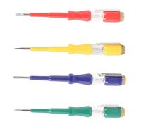 LIGHTAOTAO 4 Pièces Stylo Testeur D'électricité Tournevis Testeur Acier Test de Circuit Contact Portable pour Circuit Électrique Couleur Aléatoire