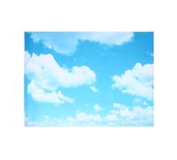 LIGHTAOTAO Accessoire Photo Nappe 210x150 Cm en Dacron, Motif Nuages Blancs sur Fond Bleu Ciel, Décoration Salon et Party, Résistant à l'usure