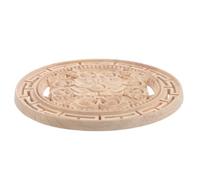 LIGHTAOTAO Applique pour Bois Sculpté Floral Non Peint Style Européen Rustique Décoration Vintage Polyvalente en Bois Naturel Beige Portes D'armoires et Meubles