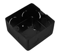 LIGHTAOTAO Boîte de Connexion Électrique Ronde Noire Encastrée pour Sol Kit Prise de Courant et Discrète pour Salon et Installation Domestique Boîtier Étanche et Résistant Corrosion
