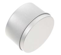 LIGHTAOTAO Boîte Métal Ronde Argentée Vide avec Couvercle Ajouré Contenant Rechargeable pour Bougies Aromathérapie Rangement Compact et Léger pour Voyage