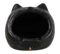 LIGHTAOTAO Cendrier Décoratif en Céramique Forme de Chat Noir Grosse Capacité Résistant à l'usure pour Bureau et Extérieur Décoratif et Fonctionnel pour Fumeurs