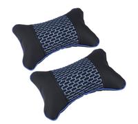 LIGHTAOTAO Coussin de Voiture Multifonction 1 Paire Soutien Lombaire et Cervical en Cuir Synthétique et Coton PP pour Siège Conducteur Confort Conduite