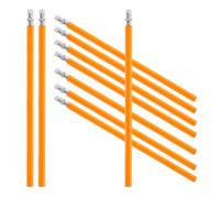 LIGHTAOTAO Crayons de Charpentier en Bois Jaune Mine Hb Lot de 10 Multifonctionnels pour Marquage Bois et Béton, pour Bureau et École