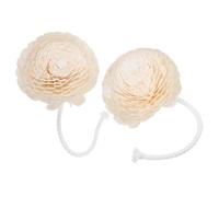 LIGHTAOTAO Diffuseur Huile Essentiel 2 pièces avec Corde en Coton et Fleurs Beige pour Diffusion Parfum Bureau Voiture Style Naturel Minimaliste