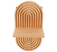 LIGHTAOTAO Étagère Murale Ovale en Bois Style Bohème Minimaliste, Design Couche, Gain de Place pour Décoration Murale Chambre ou Salle de Bain