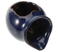 LIGHTAOTAO Fontaine de Cour en Jarre Céramique Bleu pour Aquarium, Décoration de Jardin Élégante et Pratique, Facile à Installer, pour Fontaine DIY en Extérieur