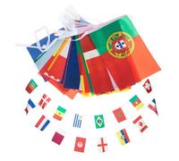 LIGHTAOTAO Guirlande de Drapeaux en Ficelle de Polyester pour Fête de Football, Impression Vive, Résistante, pour Événements Sportifs et Décorations de Bar