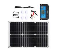 LIGHTAOTAO Kit de Chargeur Solaire Étanche 15w Panneaux Solaires Monocristallins et Contrôleur de Charge USB Double Port pour Voiture et Bateau en Tourisme