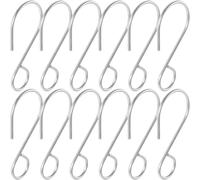 LIGHTAOTAO Lot de 100 Crochets en S pour Housses de Siège Auto en Acier Zingué Argenté, Accessoires Voiture Faciles à Installer et Adaptés à Divers Environnements