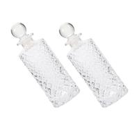 LIGHTAOTAO Lot de 2 Flacons Diffuseurs de Parfum en Verre Vide 150ml Ouverture Lisse et Arrondie pour Diffusion Solide, Design Moderne et Esthétique pour Coiffeuse ou Étagère